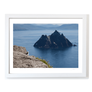 Nua Photography Print Puffin on Skellig Michael with Little Skellig View, Co. Kerry (4) Puffin on Skellig Michael with Little Skellig Print | Nua Photography