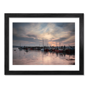 Nua Photography Print Skerries Harbour Fishing Boats at Sunset, Co. Dublin Skerries Harbour Fishing Boats Sunset | Nua Photography