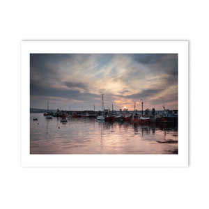 Nua Photography Print Skerries Harbour Fishing Boats at Sunset, Co. Dublin Skerries Harbour Fishing Boats Sunset | Nua Photography