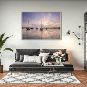 Nua Photography Print Skerries Harbour Sailboats at Sunset, Co. Dublin Skerries Harbour Sailboats at Sunset | Nua Photography