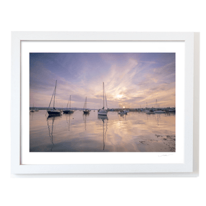 Nua Photography Print Skerries Harbour Sailboats at Sunset, Co. Dublin Skerries Harbour Sailboats at Sunset | Nua Photography