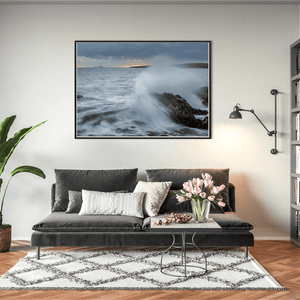 Nua Photography Print Skerries Home By The Sea, Stormy Waves Crashing on Rocks, Co. Dublin Skerries Stormy Waves Crashing on Rocks | Nua Photography