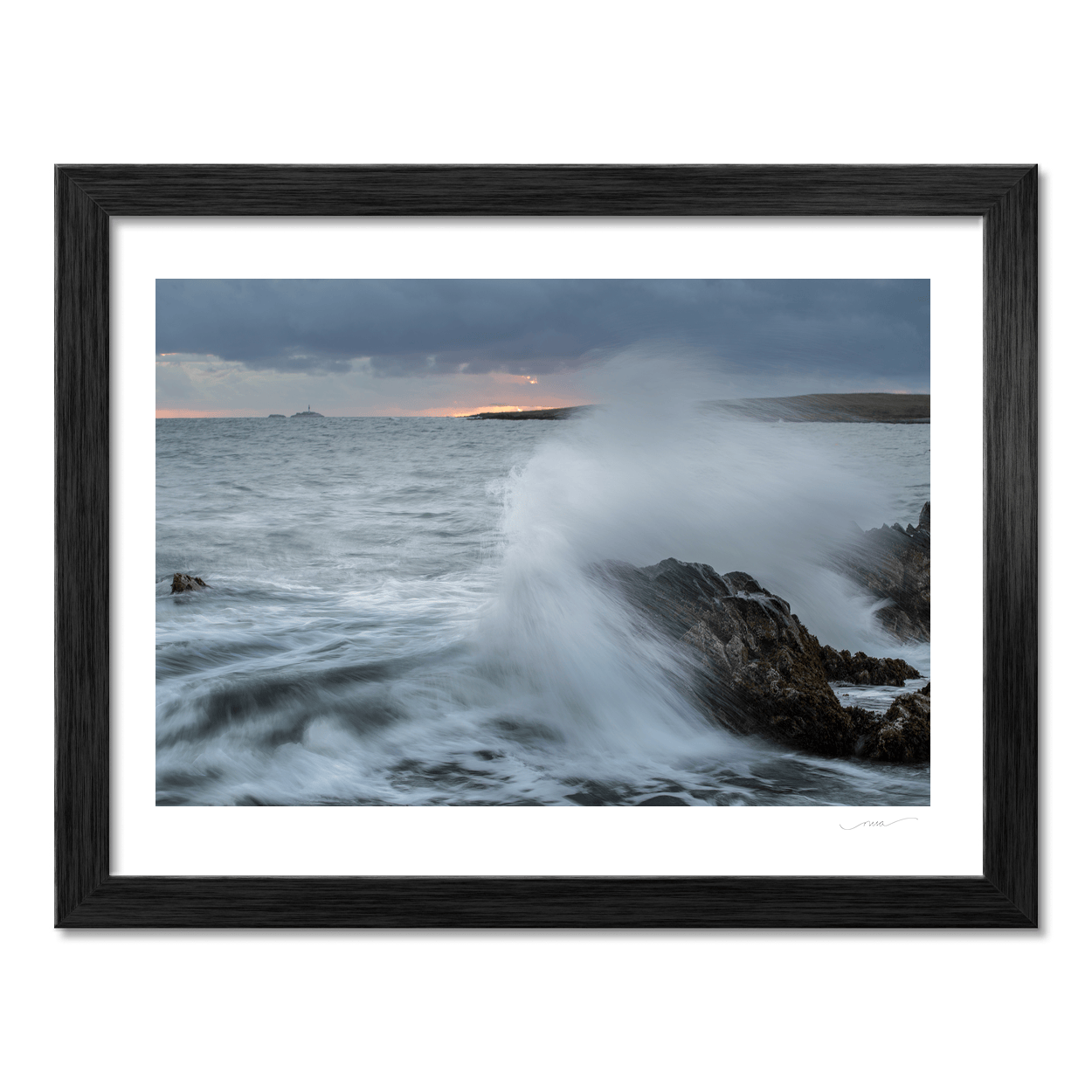 Nua Photography Print Skerries Home By The Sea, Stormy Waves Crashing on Rocks, Co. Dublin Skerries Stormy Waves Crashing on Rocks | Nua Photography