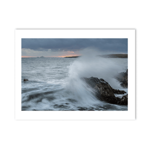Nua Photography Print Skerries Home By The Sea, Stormy Waves Crashing on Rocks, Co. Dublin Skerries Stormy Waves Crashing on Rocks | Nua Photography