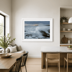 Nua Photography Print Skerries Home By The Sea, Stormy Waves Crashing on Rocks, Co. Dublin Skerries Stormy Waves Crashing on Rocks | Nua Photography