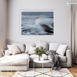 Nua Photography Print Skerries Home By The Sea, Stormy Waves Crashing on Rocks, Co. Dublin Skerries Stormy Waves Crashing on Rocks | Nua Photography