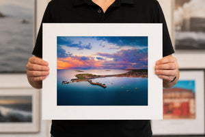 Skerries Islands A4, 20 x 16 inch print held for scale