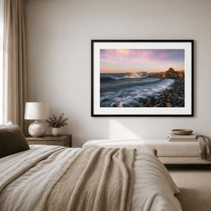 Nua Photography Print Skerries North Beach Looking Towards the Harbour at Sunset, Co. Dublin Skerries North Beach Harbour Sunset Print | Nua Photography