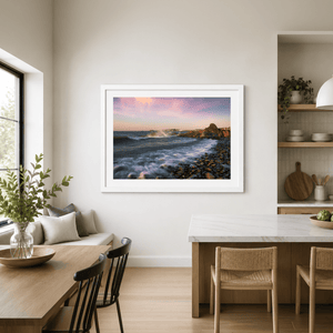 Nua Photography Print Skerries North Beach Looking Towards the Harbour at Sunset, Co. Dublin Skerries North Beach Harbour Sunset Print | Nua Photography