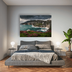 slieve-league-cliffs-heather-stormy-skies Pano