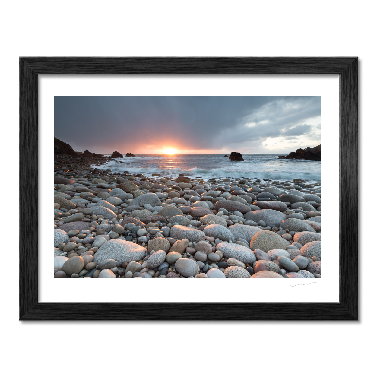 smooth-boulders-bloody-foreland-beach-sunset PM