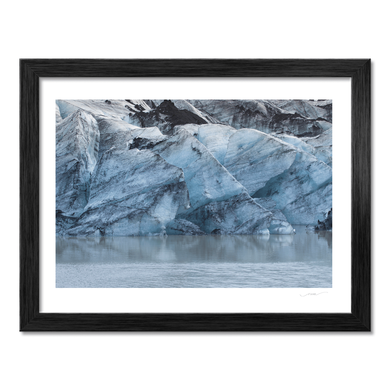 Nua Photography Print SÃ³lheimajÃ¶kull Glacier Ice Wall, Iceland SÃ³lheimajÃ¶kull Glacier Ice Wall Iceland Print | Nua Photography