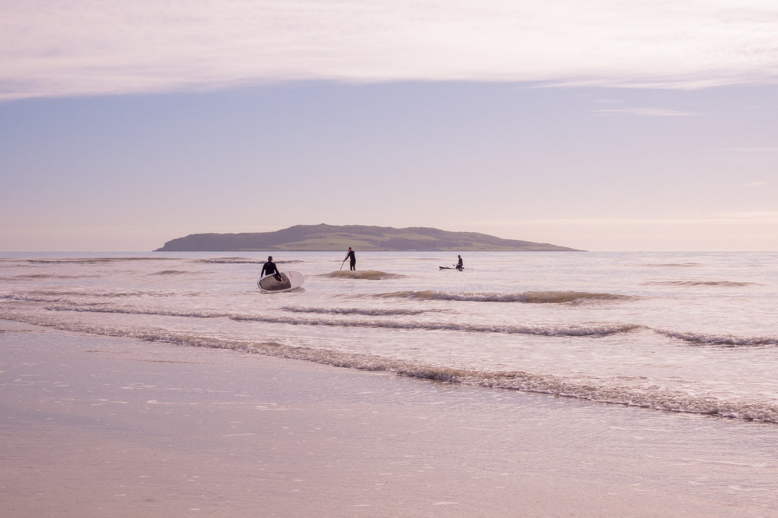 Souch Beach Paddle Boarders, limited 16 x 12 inch Nua Photography print
