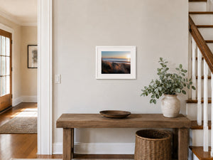 South Beach Dunes Sunrise, 16 x 12 inch hallway display