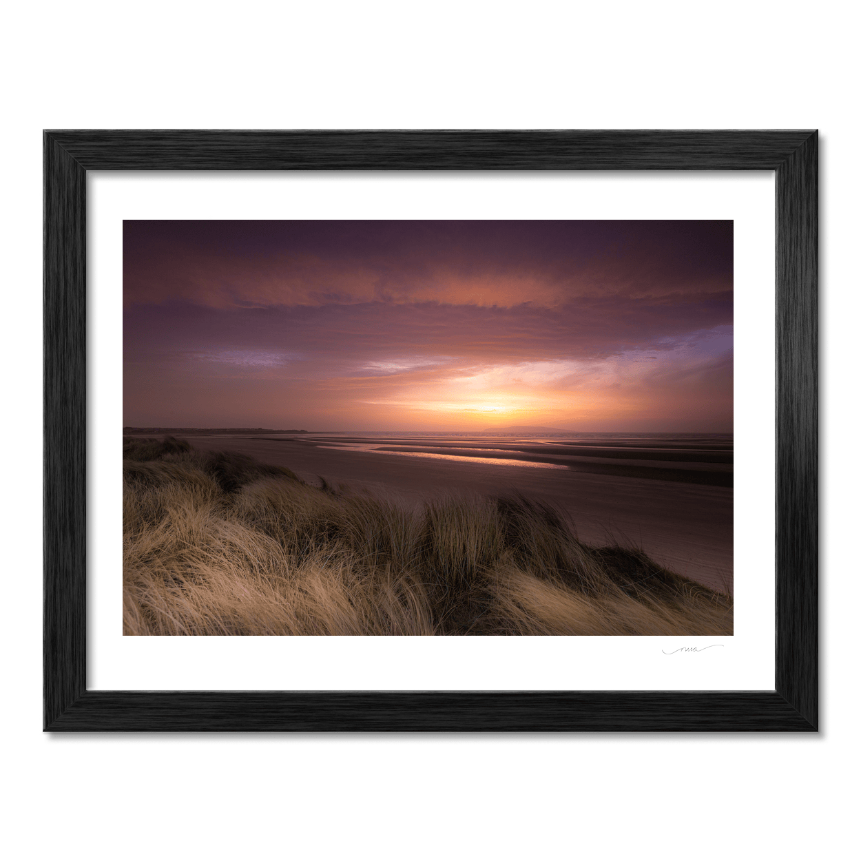 south-beach-dunes-sunset-golden-reflections PM