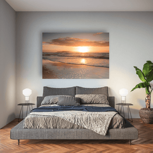 south-beach-golden-sunset-lambay-view Pano