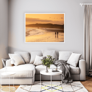 south-beach-golden-sunset-silhouettes-walkers-horses WFW