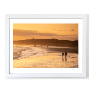 south-beach-golden-sunset-silhouettes-walkers-horses WF