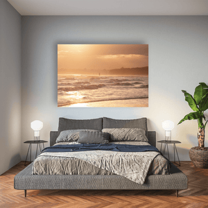 south-beach-golden-sunset-waves-silhouettes Pano