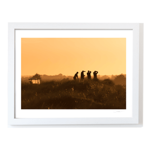 south-beach-golfers-golden-sunset-silhouette WF