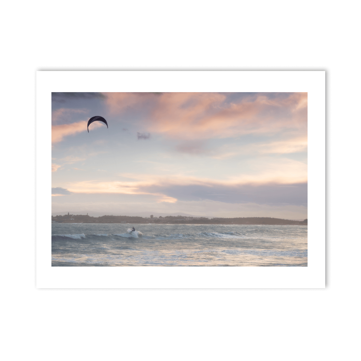 south-beach-kitesurfer-sunset-clouds PM