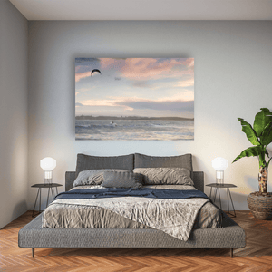 south-beach-kitesurfer-sunset-clouds Pano