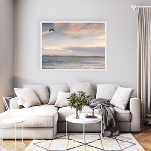 south-beach-kitesurfer-sunset-clouds WFW