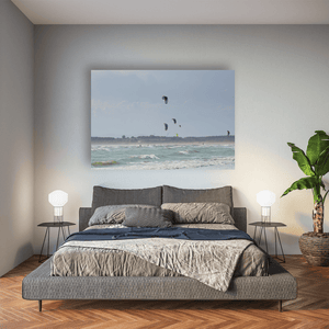 south-beach-kitesurfers-windy-day Pano