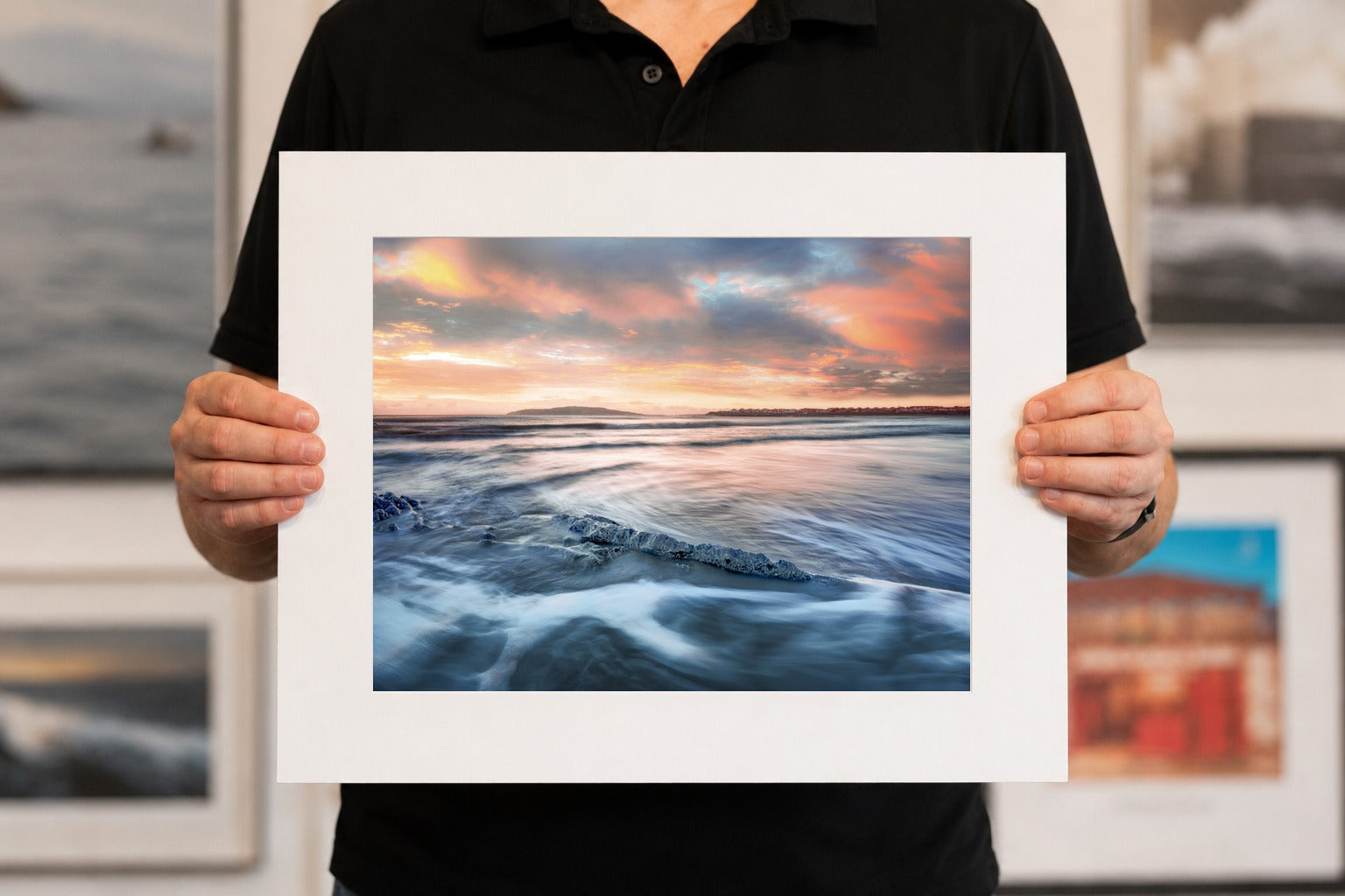 South Beach & Lambay Island, limited 20 x 16 inch Nua Photography print