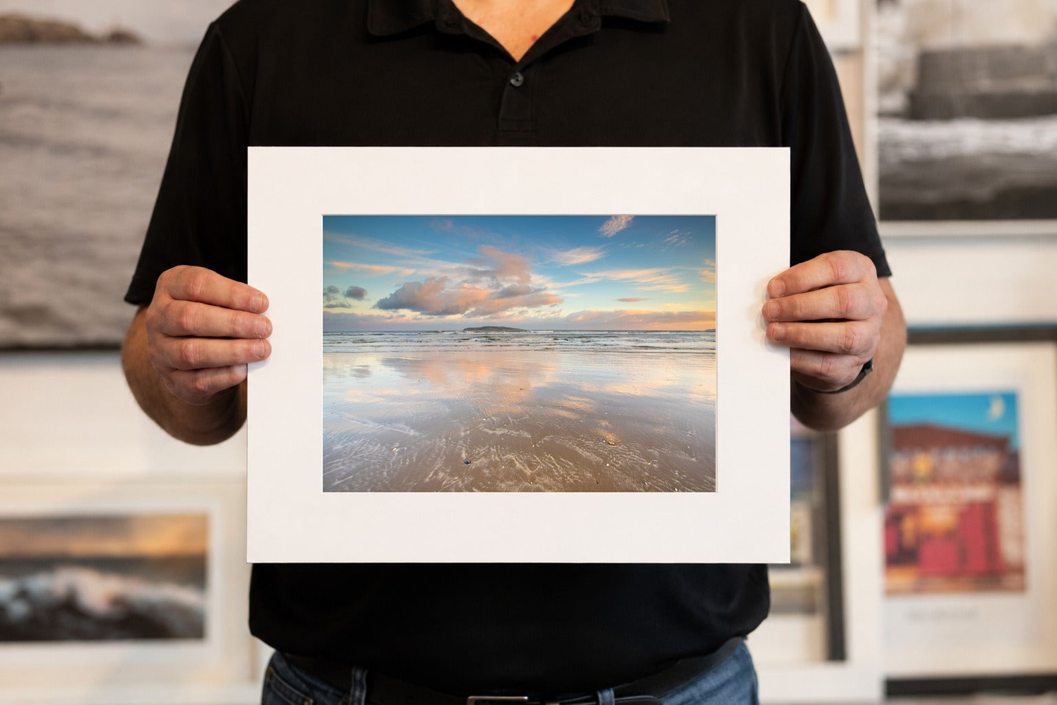 south Beach Reflections 2, limited 16 x 12 inch Nua Photography print
