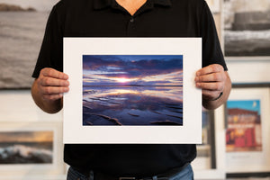 South Beach Ripples, 16 x 12 inch print held for scale