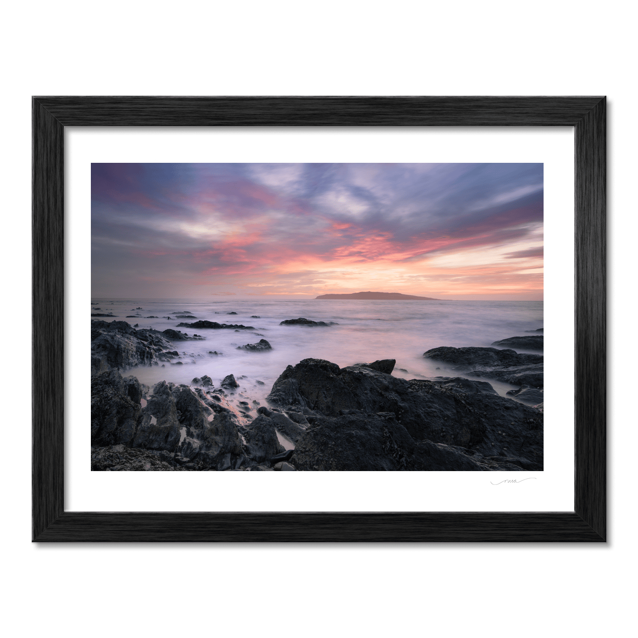 south-beach-rocky-shoreline-sunset-lambay PM