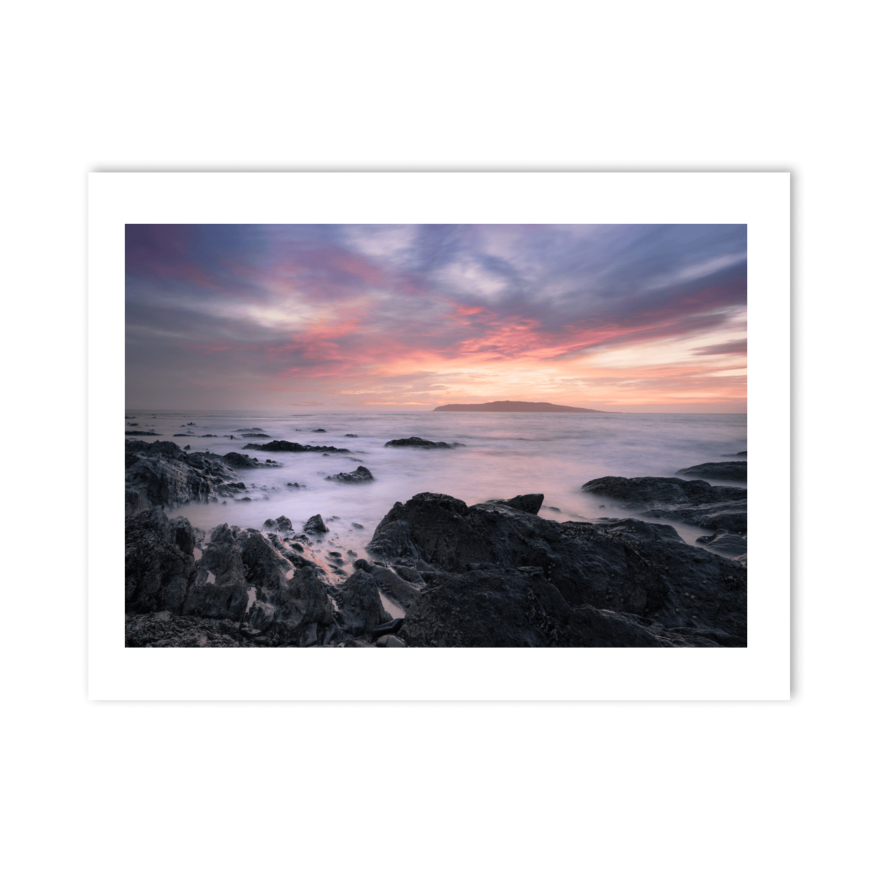 south-beach-rocky-shoreline-sunset-lambay PM