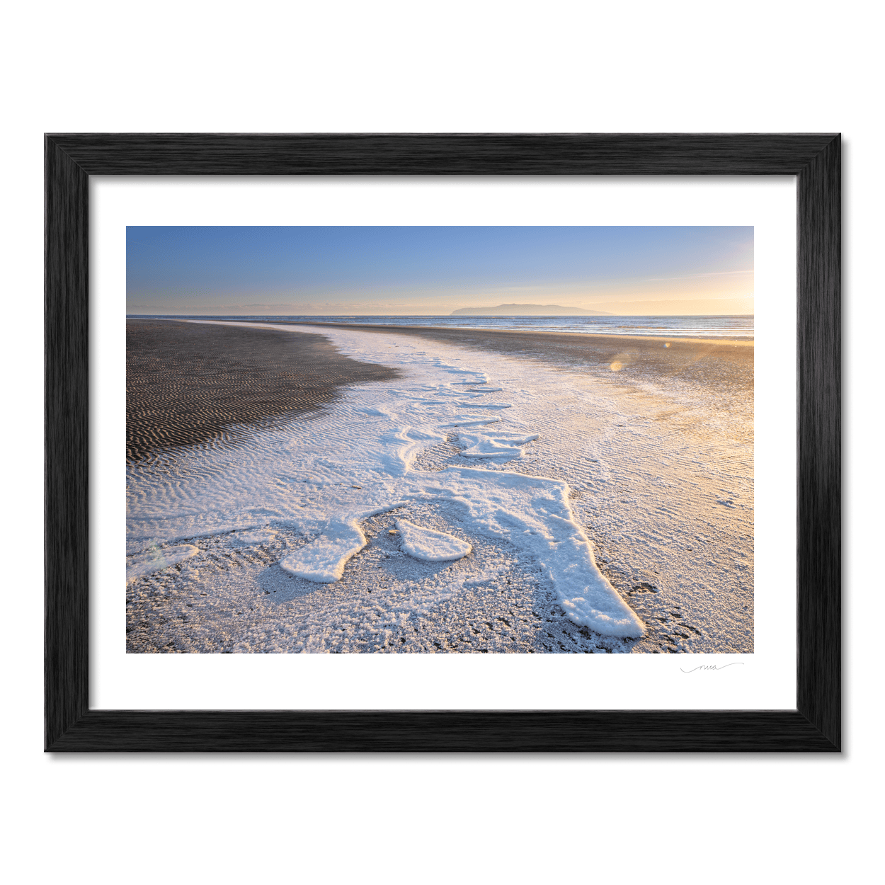 Nua Photography Print South Beach Rush Frozen Sea Foam at Sunrise, Co. Dublin South Beach Rush Frozen Foam Sunrise | Nua Photography