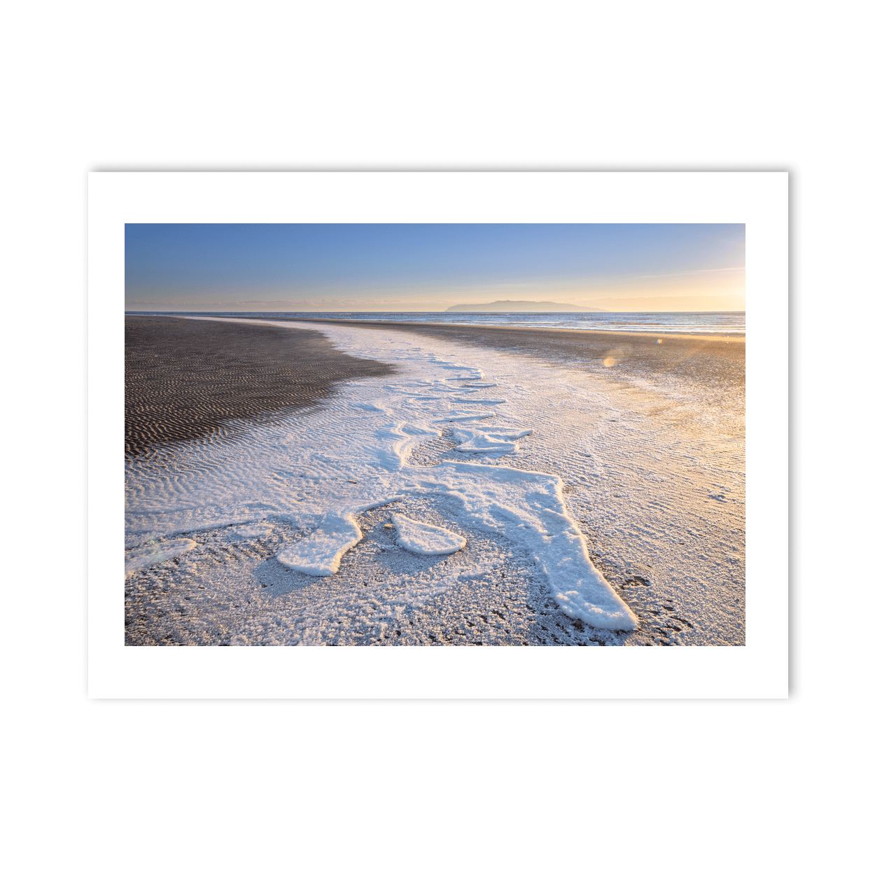 Nua Photography Print South Beach Rush Frozen Sea Foam at Sunrise, Co. Dublin South Beach Rush Frozen Foam Sunrise | Nua Photography