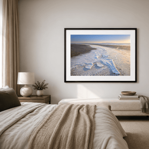 Nua Photography Print South Beach Rush Frozen Sea Foam at Sunrise, Co. Dublin South Beach Rush Frozen Foam Sunrise | Nua Photography