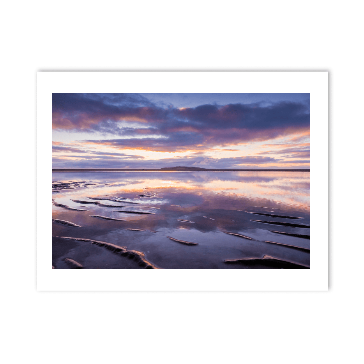 Nua Photography Print South Beach Rush Sand Ripples at Sunset, Co. Dublin (2) South Beach Rush Sand Ripples Sunset | Nua Photography