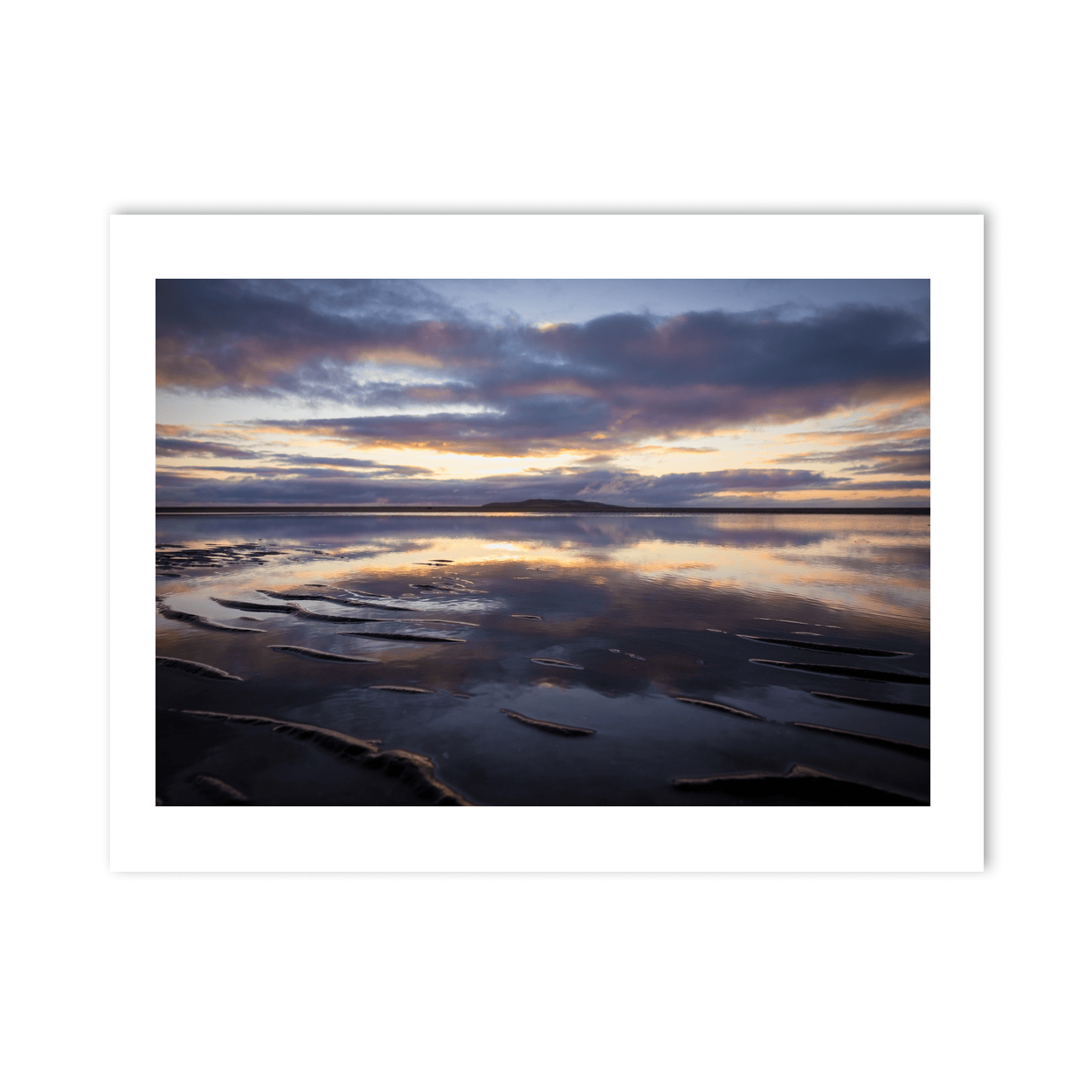 south-beach-sand-ripples-sunset-reflection PM