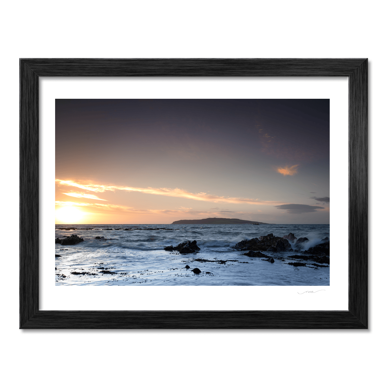 south-beach-sunset-lambay-island-waves PM