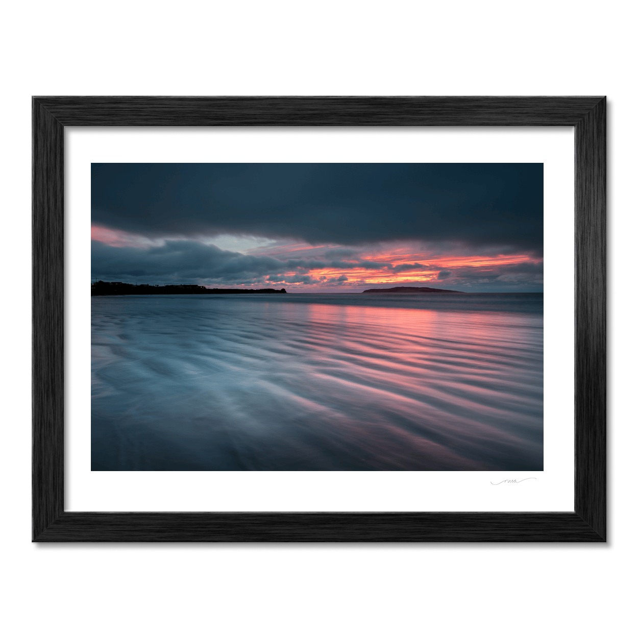 south-beach-sunset-pink-reflections-lambay PM