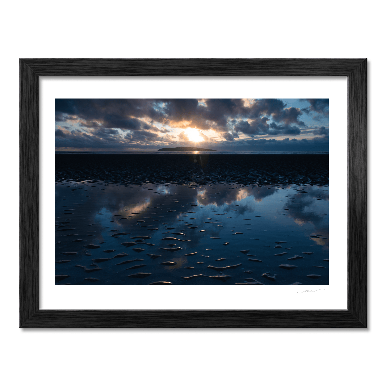 south-beach-sunset-reflection-lambay-island PM