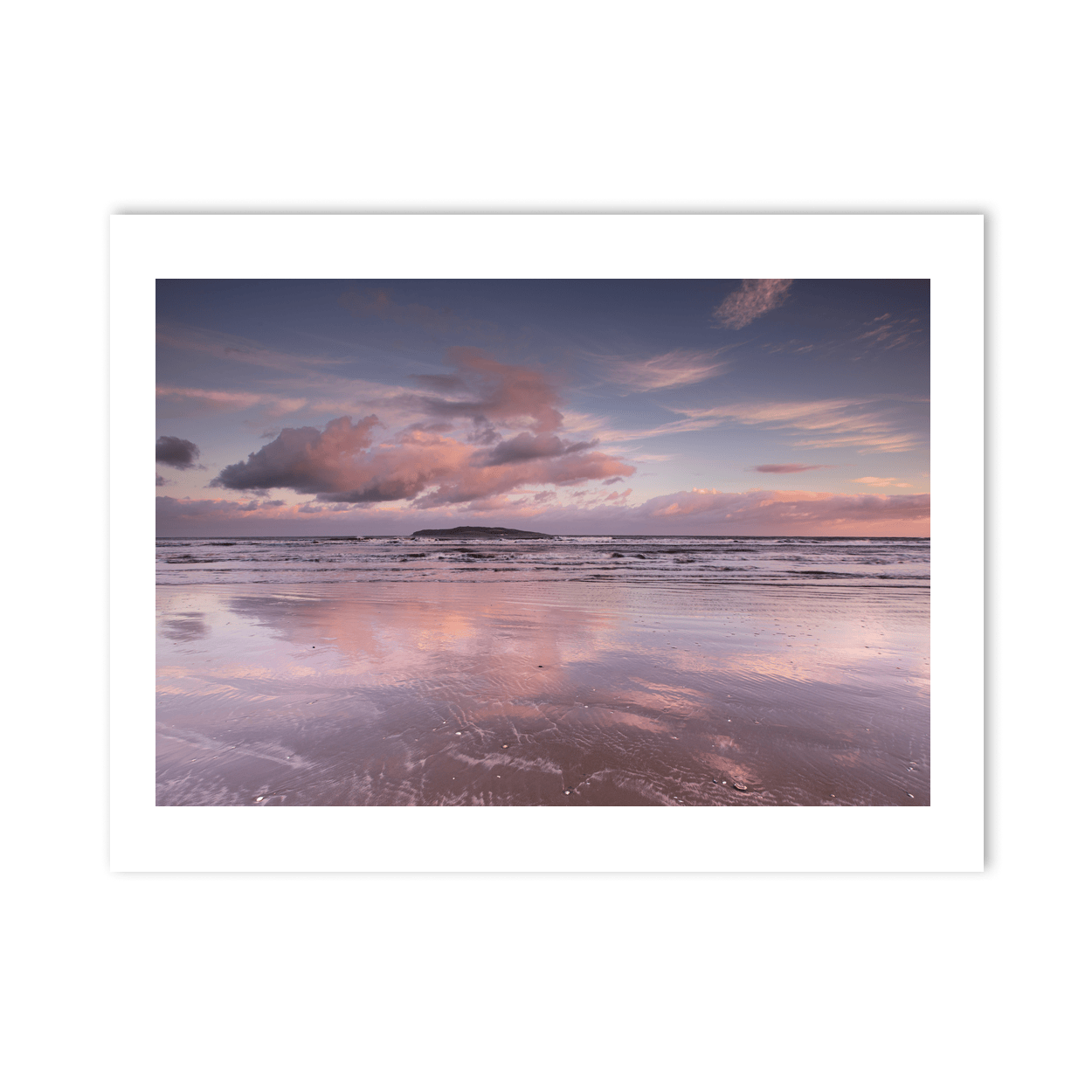south-beach-sunset-reflections-lambay-island PM