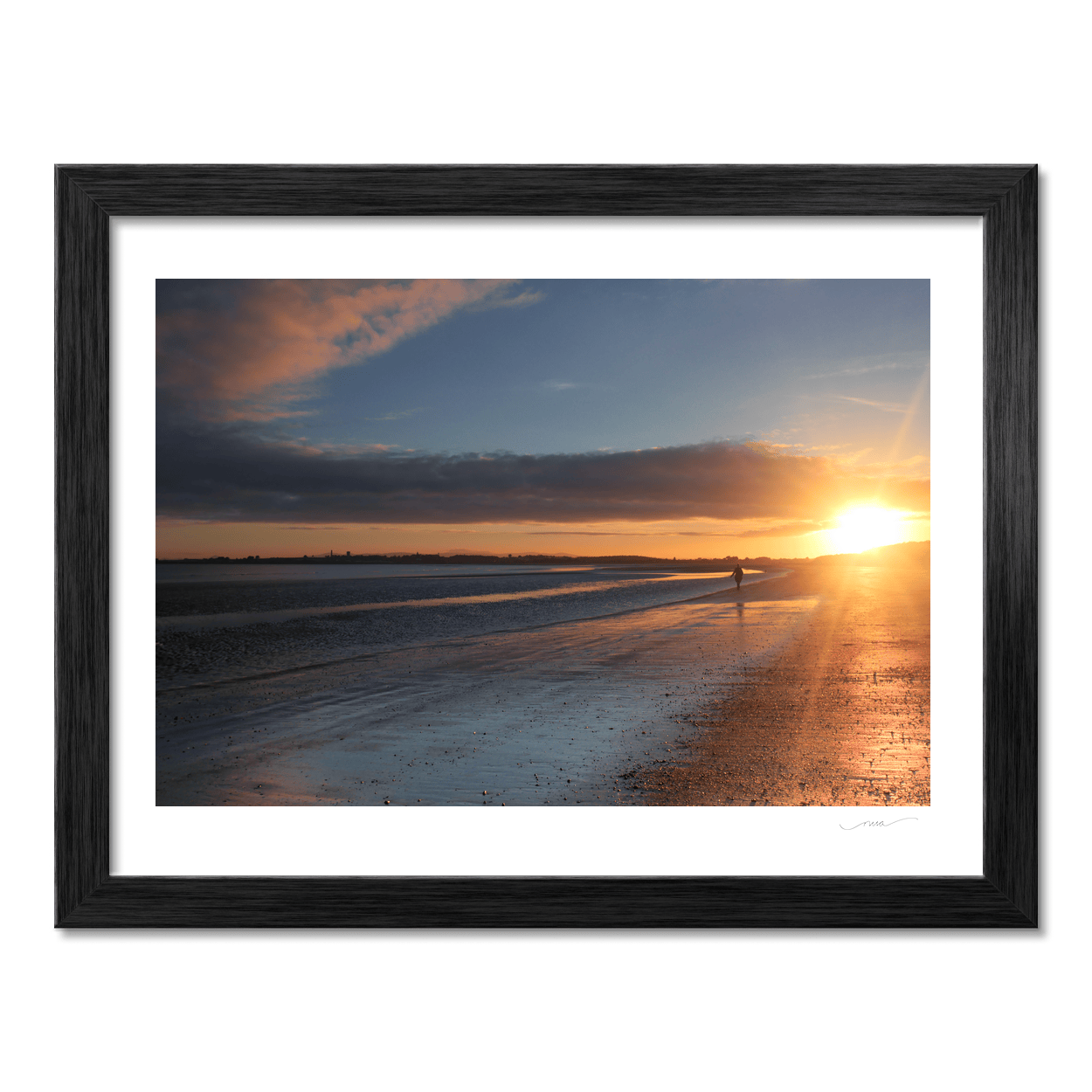 south-beach-sunset-solitary-walk-golden-light PM
