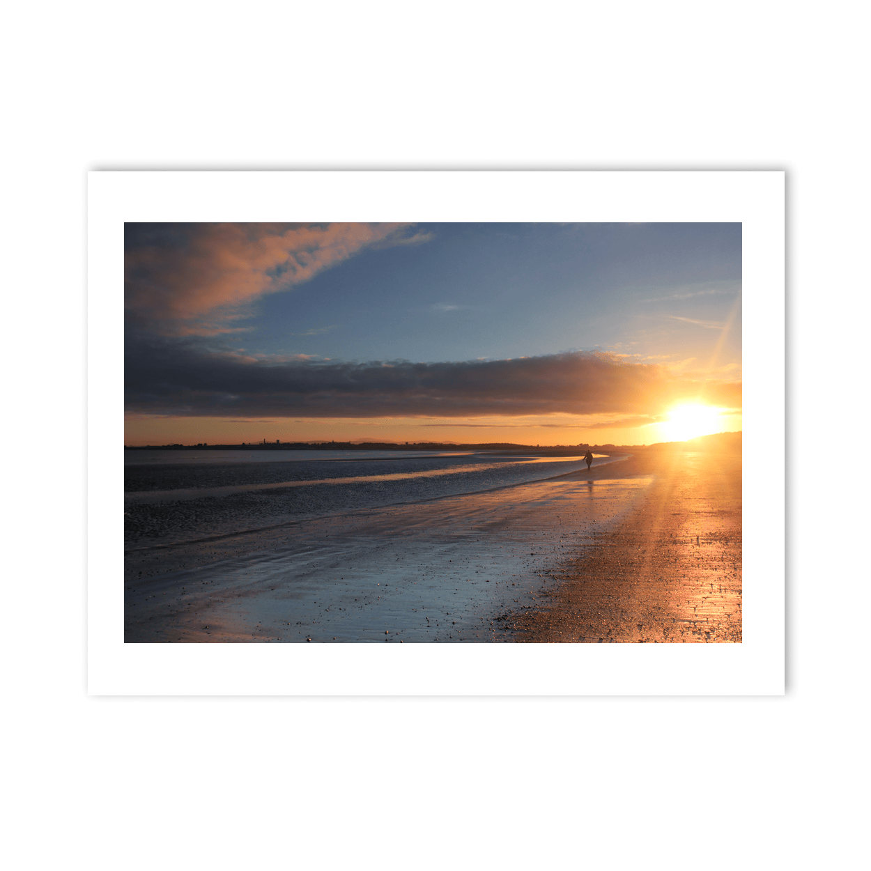 south-beach-sunset-solitary-walk-golden-light PM