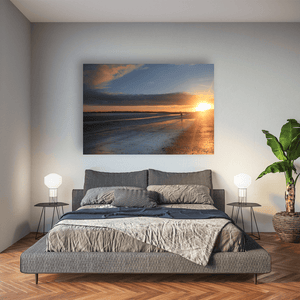 south-beach-sunset-solitary-walk-golden-light Pano