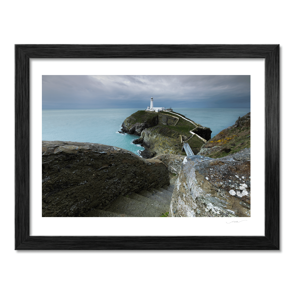 Nua Photography Print South Stack Lighthouse and Dramatic Cliffs, Anglesey, Wales South Stack Lighthouse Dramatic Cliffs Print | Nua Photography
