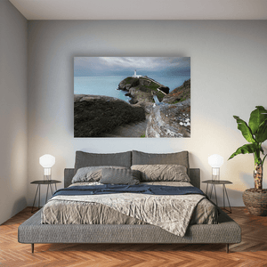 Nua Photography Print South Stack Lighthouse and Dramatic Cliffs, Anglesey, Wales South Stack Lighthouse Dramatic Cliffs Print | Nua Photography