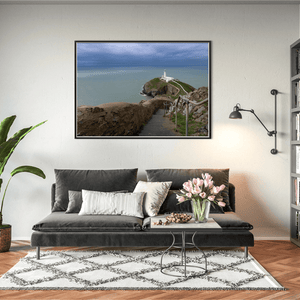 Nua Photography Print South Stack Lighthouse Under Dramatic Skies, Anglesey, Wales South Stack Lighthouse Dramatic Skies Print | Nua Photography
