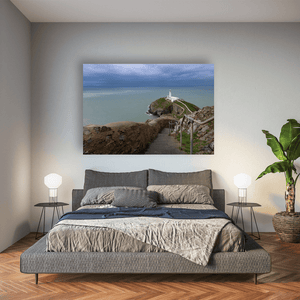 Nua Photography Print South Stack Lighthouse Under Dramatic Skies, Anglesey, Wales South Stack Lighthouse Dramatic Skies Print | Nua Photography