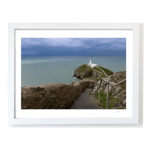 Nua Photography Print South Stack Lighthouse Under Dramatic Skies, Anglesey, Wales South Stack Lighthouse Dramatic Skies Print | Nua Photography